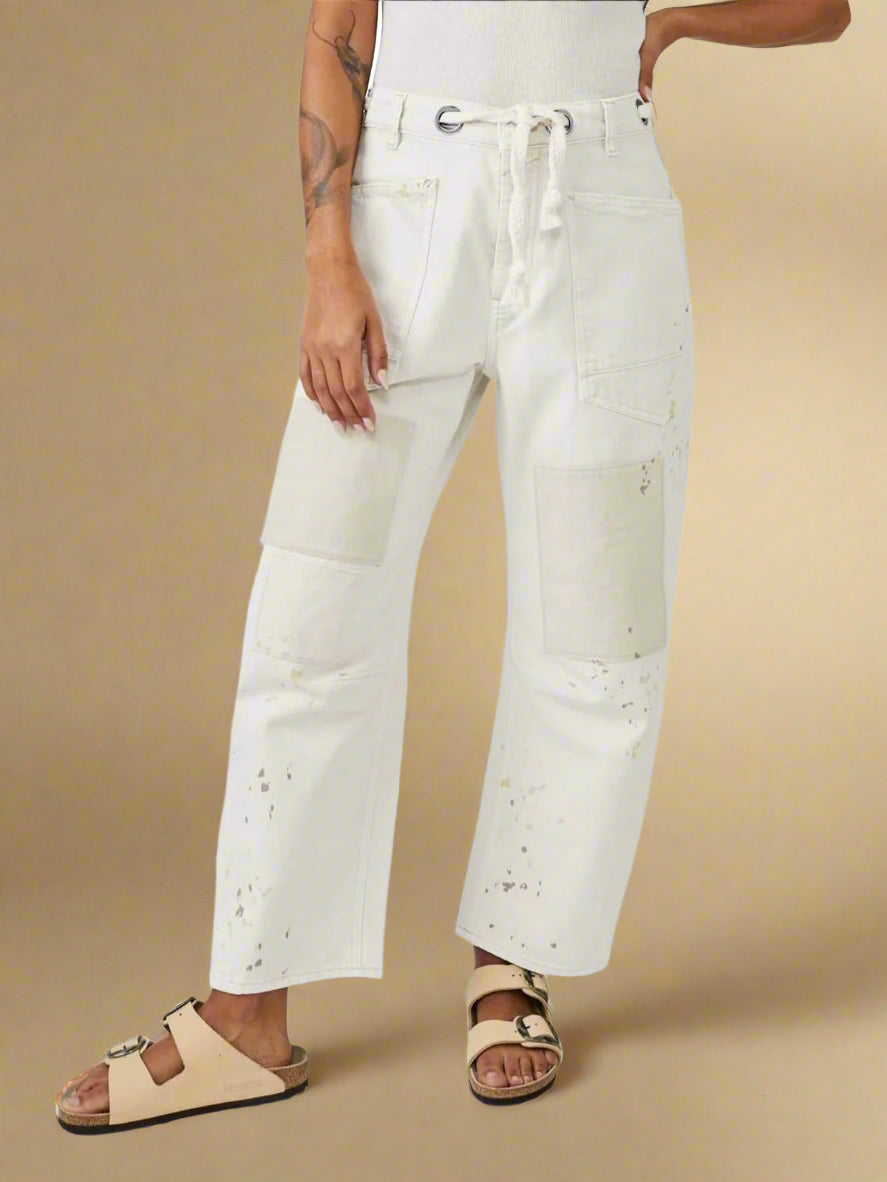 Felixa - Wide Leg Patchwork Denim Pants With I Last Day 80% Discount!