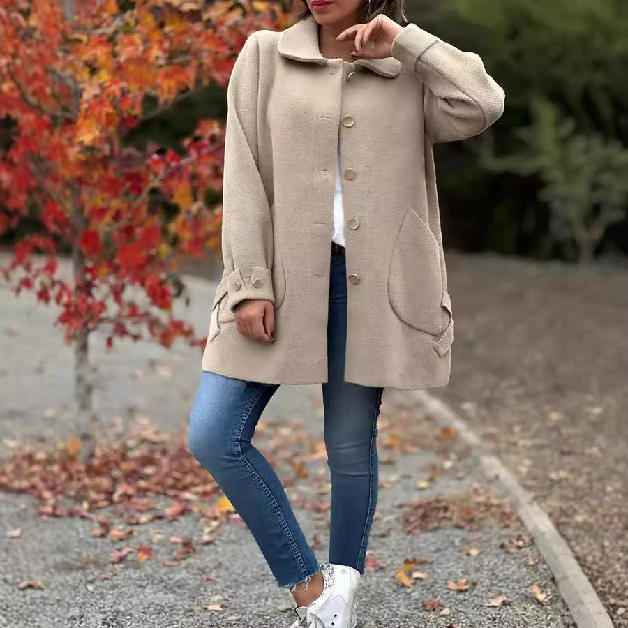 Moana | Classic Oversized Coat With Bow Details | Last day 80% off!