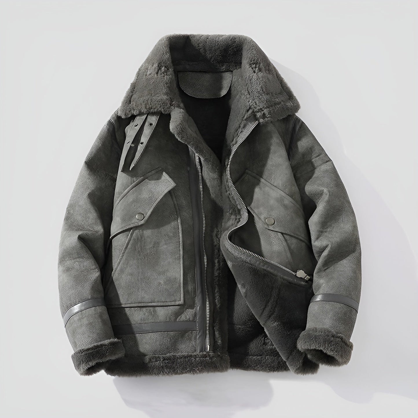 Shearling Moto Jacket | Last day 80% off!