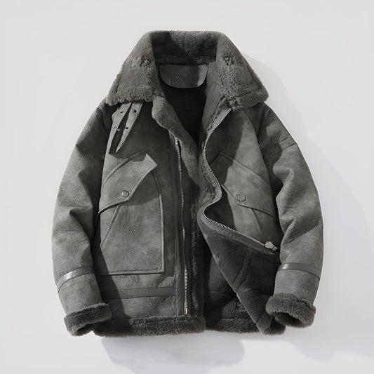 Shearling Moto Jacket | Last day 80% off!