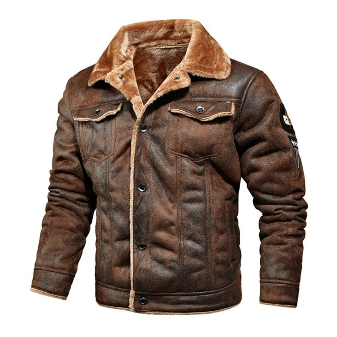 Noxar™ | Warm and Versatile Leather Jacket | Last day 80% off!