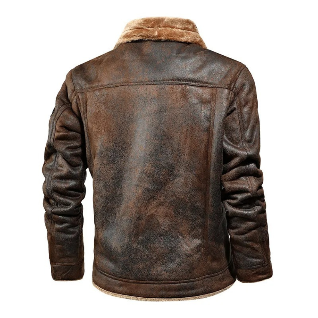Noxar™ | Warm and Versatile Leather Jacket | Last day 80% off!
