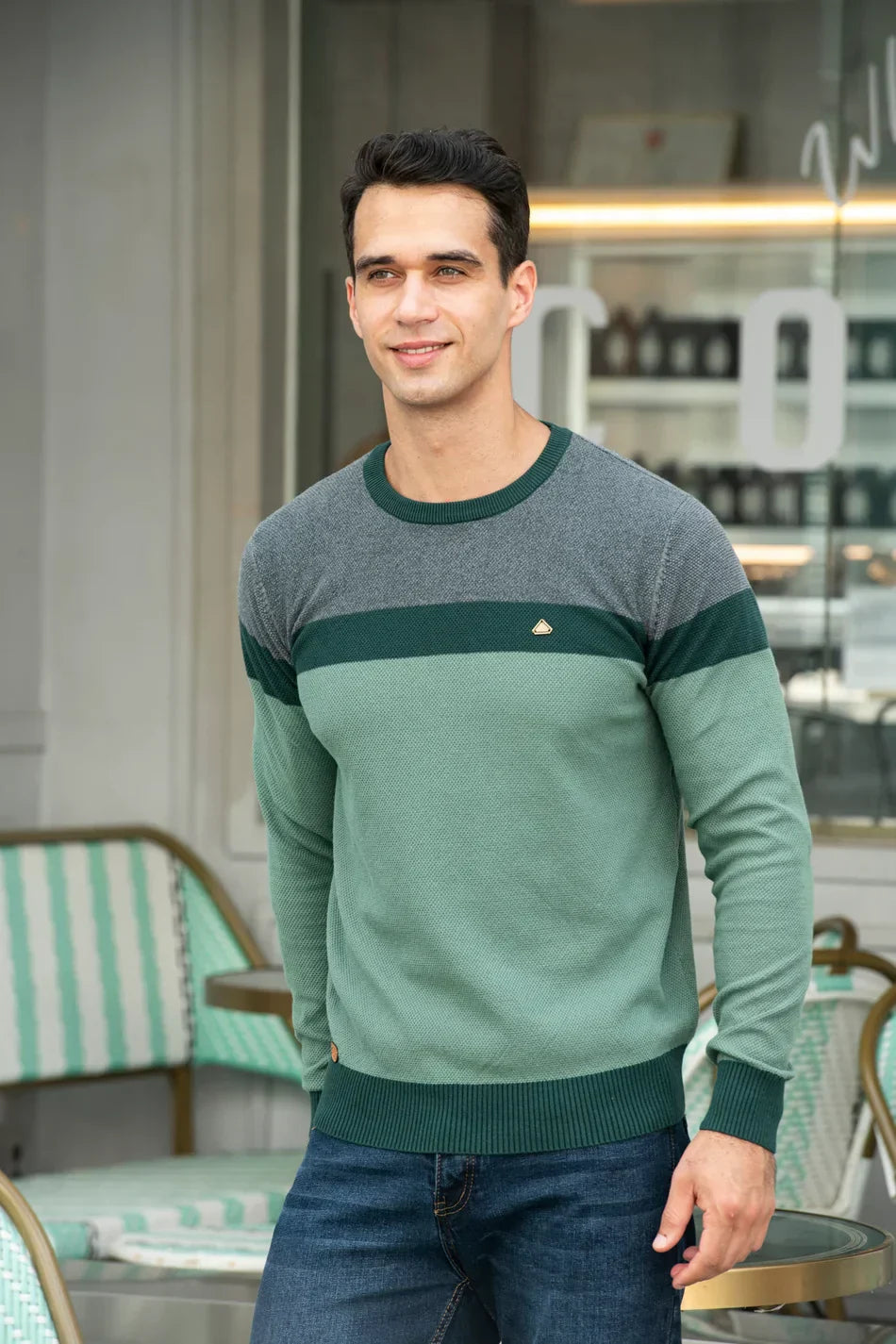 Wilson | Men's Sweater with Round Neck | Last Day 80% Off!