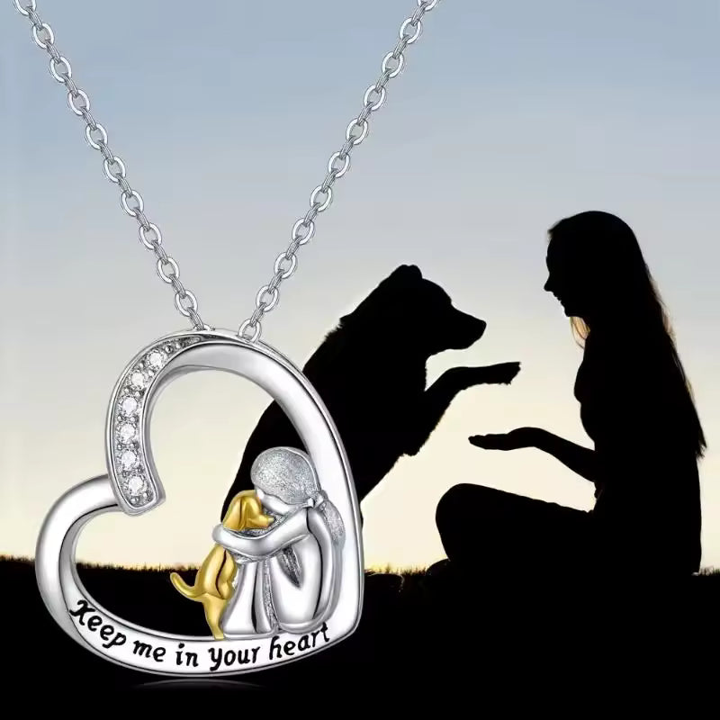 Olivia & Ivy | Dog Embrace Necklace | Last Day 80% Off!