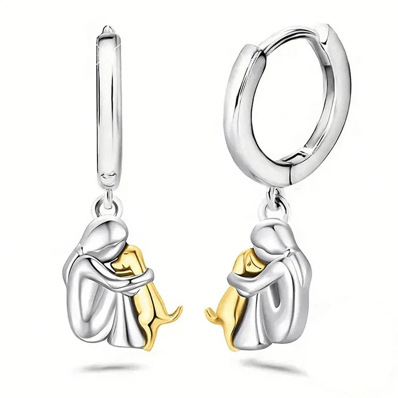 Olivia & Ivy | Dog Embrace Earrings | Last Day 80% Off!