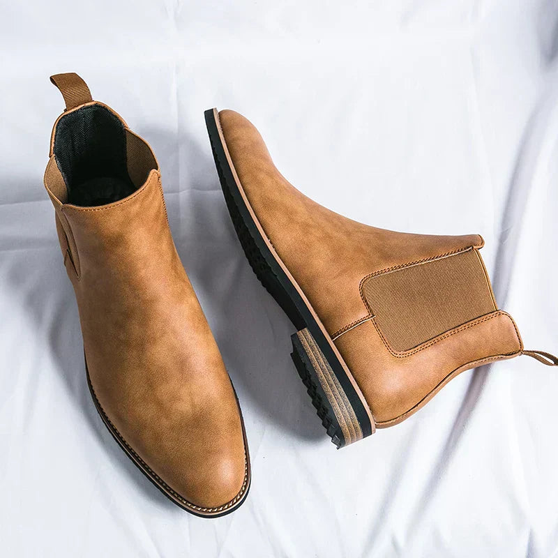 Kayden™ Leather Chelsea Boots — Sleek Design & All-Day Comfort