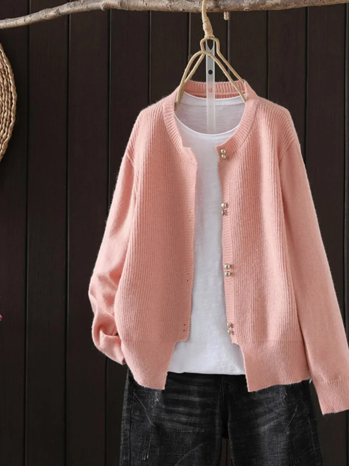 Elara™ - Pearl Button Cardigan | Last Day 80% Off!