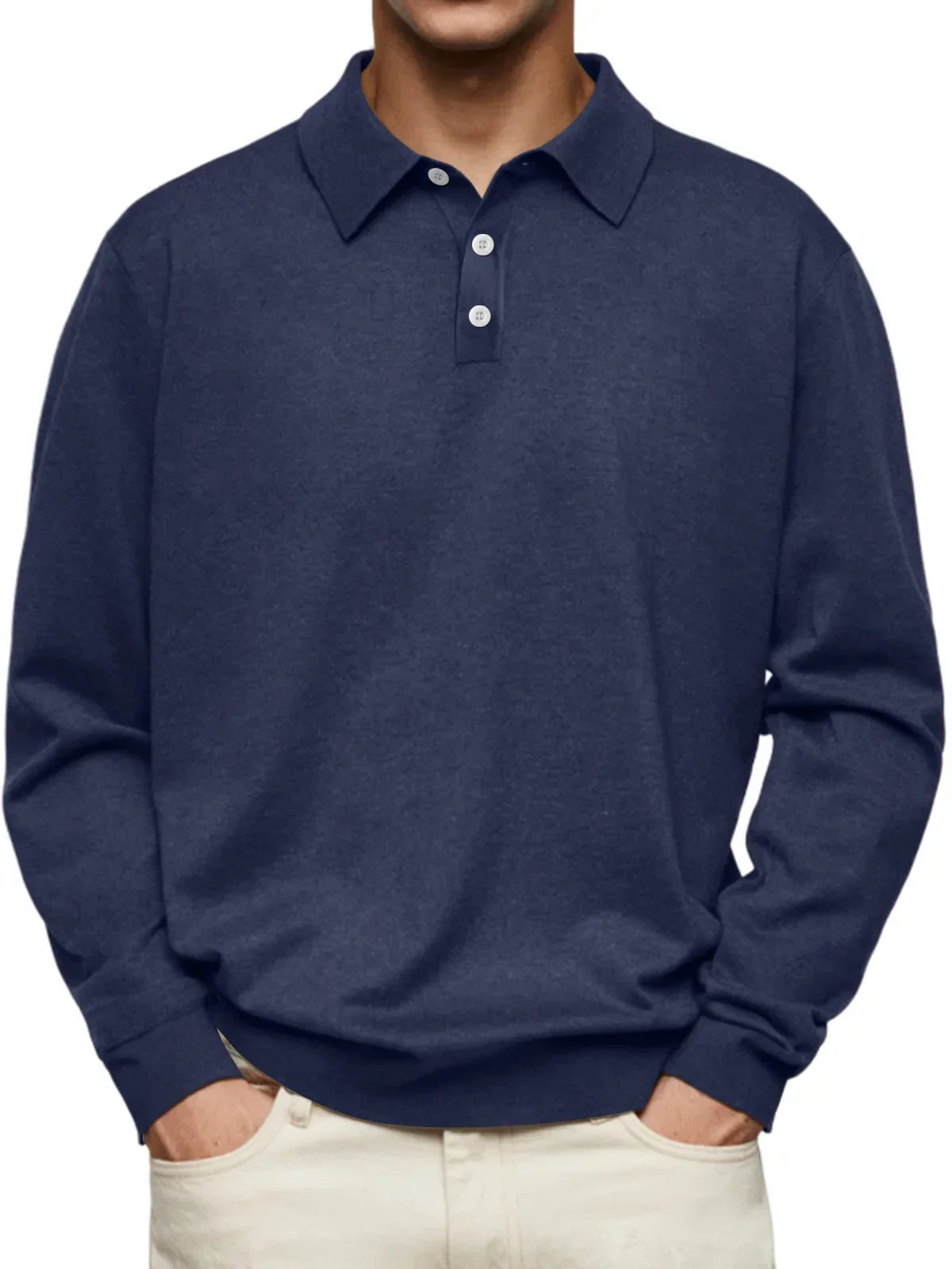 John | Long Sleeve Casual Polo | Last Day 80% Off!