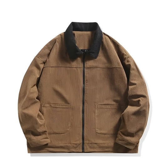 Montana Corduroy Color Block Jacket | Last day 80% off!