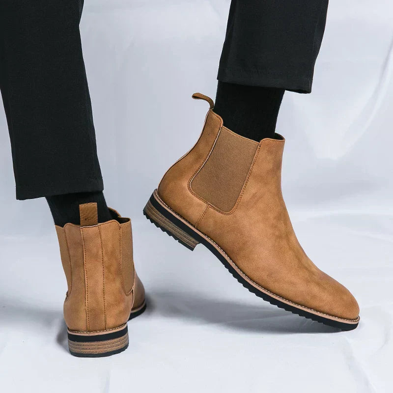 Kayden™ Leather Chelsea Boots — Sleek Design & All-Day Comfort