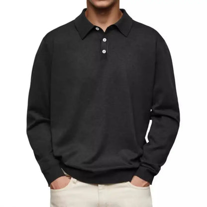 John | Long Sleeve Casual Polo | Last Day 80% Off!