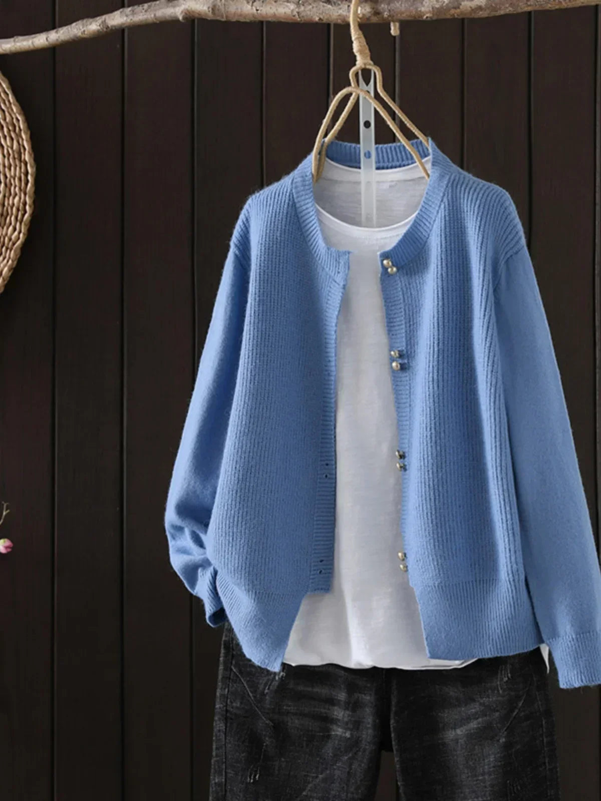 Elara™ - Pearl Button Cardigan | Last Day 80% Off!