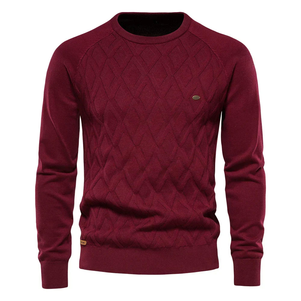 Wilson | Men's Sweater with Check Pattern | Last Day 80% Off!