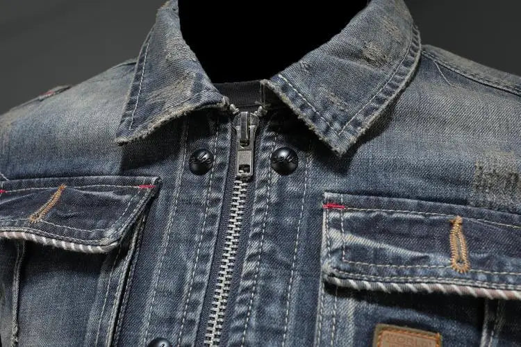 Hugo | Zip-up Denim Jacket | Last Day 80% Off!