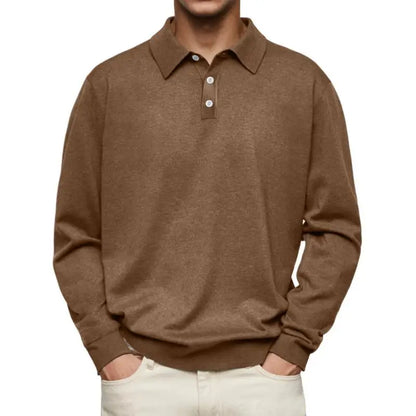 John | Long Sleeve Casual Polo | Last Day 80% Off!