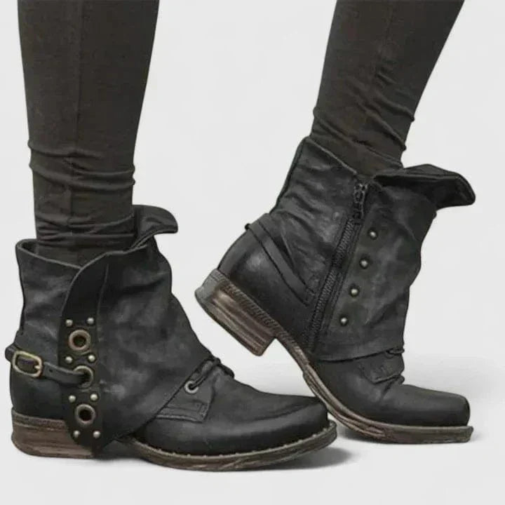 Persephone - Rivet Boots | Last Day 80% Off!
