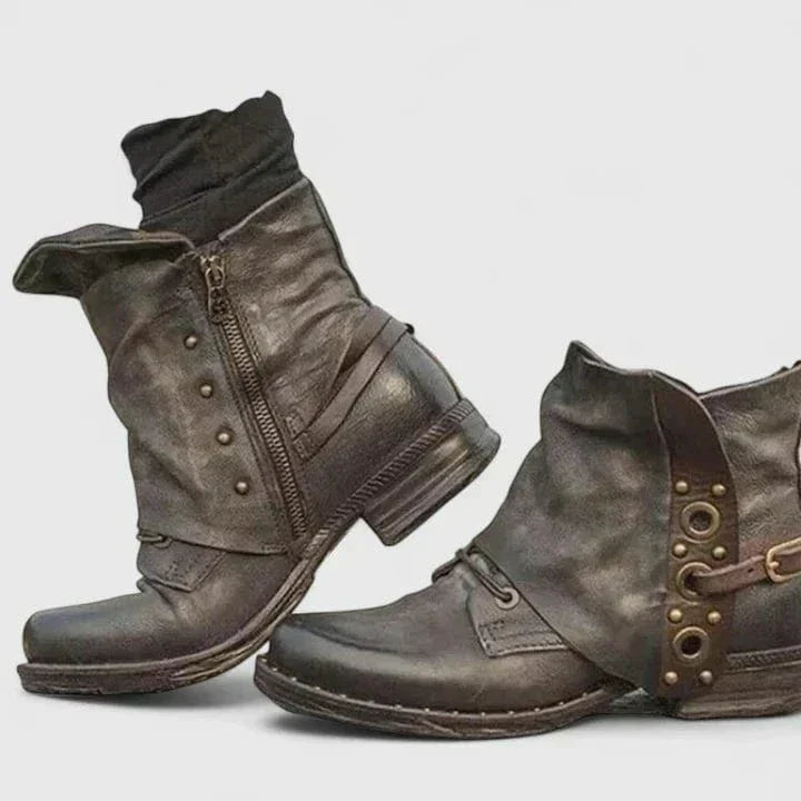 Persephone - Rivet Boots | Last Day 80% Off!