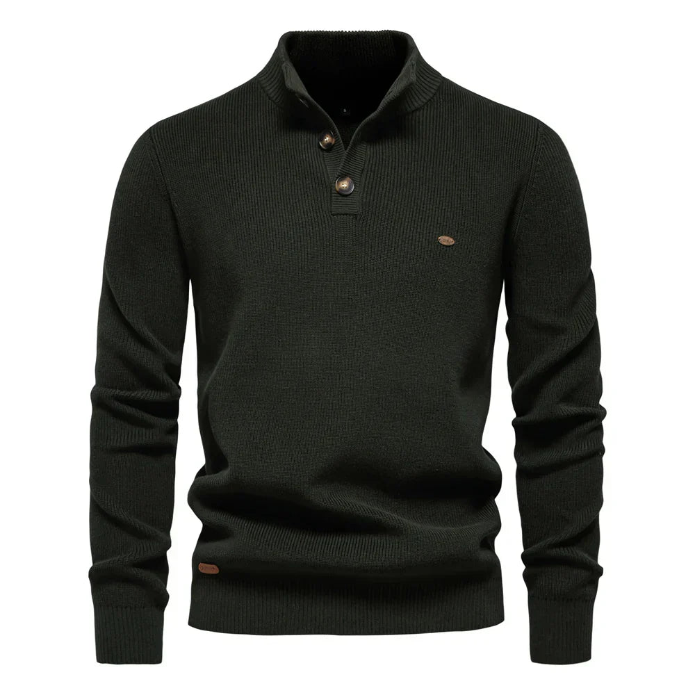 Wilson| Men's Sweater with Button Design | Last Day 80% Off!