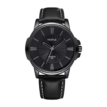 Luxurious Blue Glass Leather Watch™ - Wilson | Last Day 80% Off!