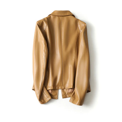 Vera Lambskin Leather Blazer | Last day 80% off!