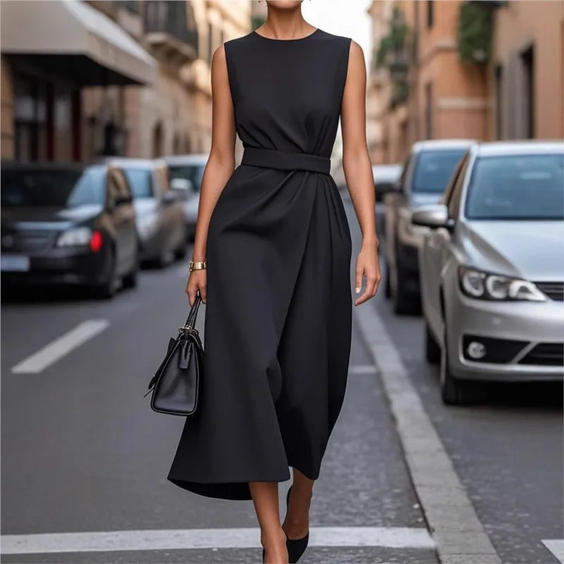 Clarimond | Elegant Round Neck Dress | Last Day 80% Off!
