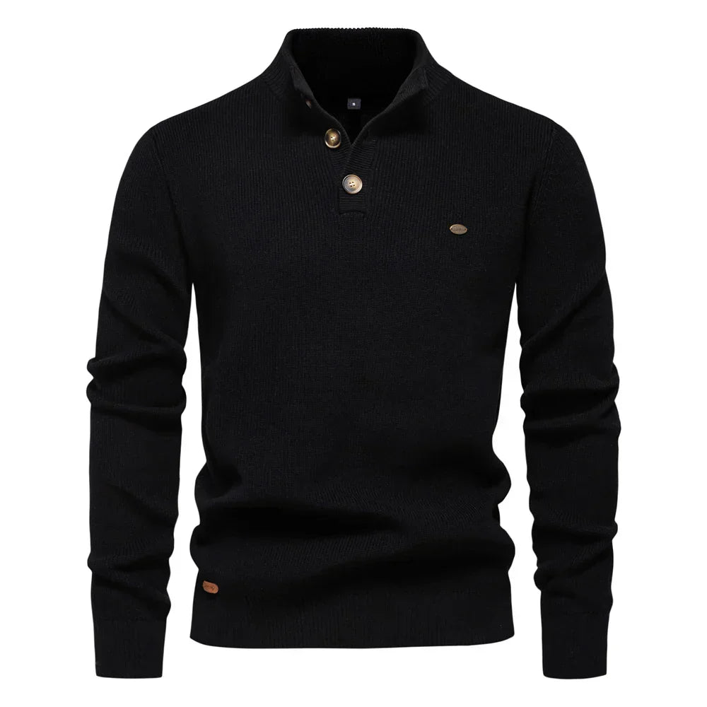Wilson| Men's Sweater with Button Design | Last Day 80% Off!