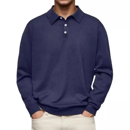 John | Long Sleeve Casual Polo | Last Day 80% Off!