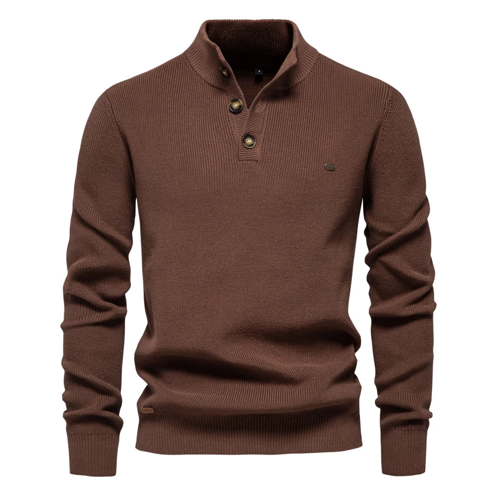 Wilson| Men's Sweater with Button Design | Last Day 80% Off!