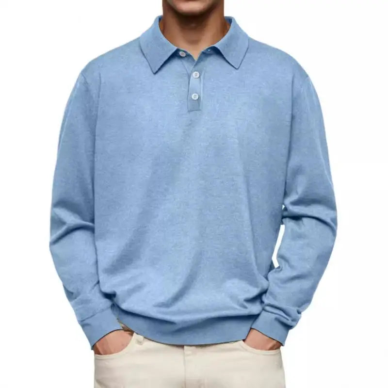John | Long Sleeve Casual Polo | Last Day 80% Off!