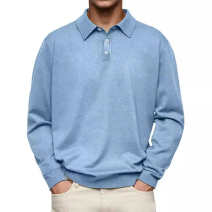 John | Long Sleeve Casual Polo | Last Day 80% Off!