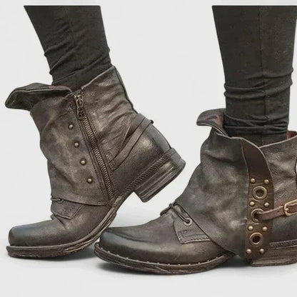 Persephone - Rivet Boots | Last Day 80% Off!
