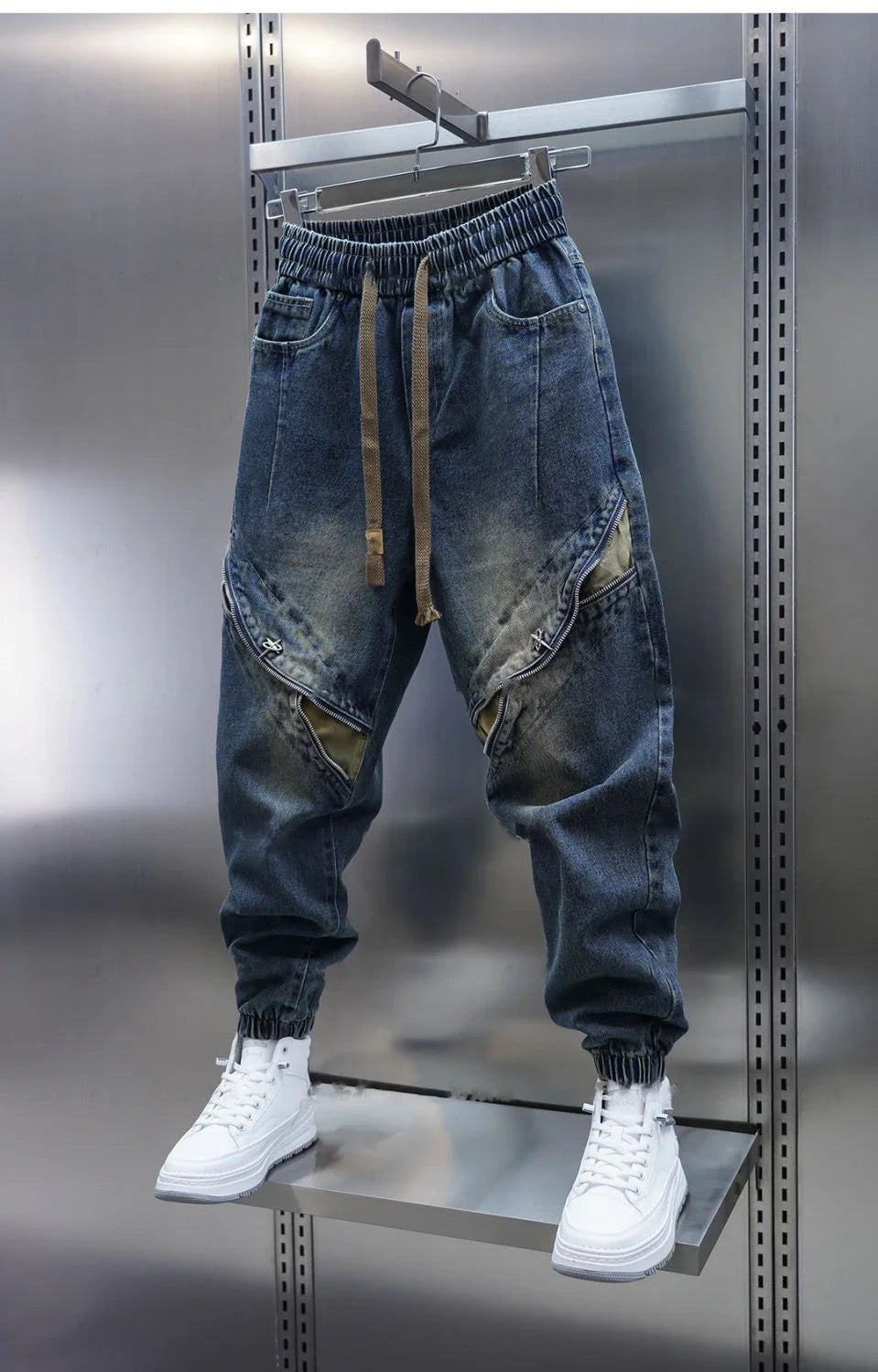 Laurent™ | Baggy Denim Pants with Belt | Last Day 80% Off!
