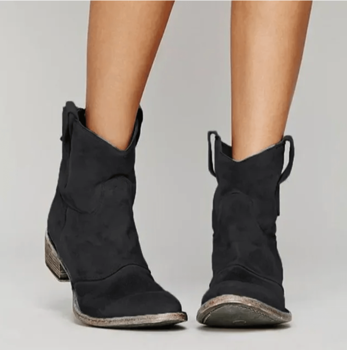Isolde - Suede Western Boots | Last Day 80% Off!
