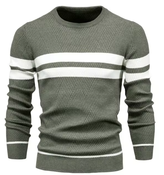 Wilson | Stylish Men's Pullover with Herringbone Pattern | Last Day 80% Off!
