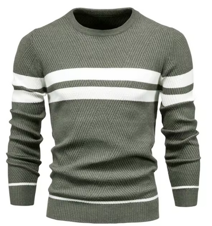 Wilson | Stylish Men's Pullover with Herringbone Pattern | Last Day 80% Off!