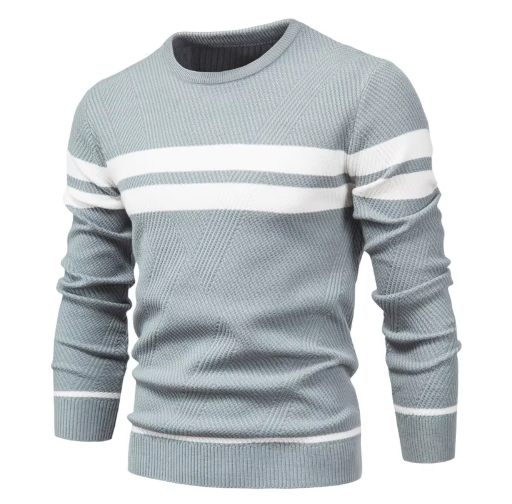Wilson | Stylish Men's Pullover with Herringbone Pattern | Last Day 80% Off!