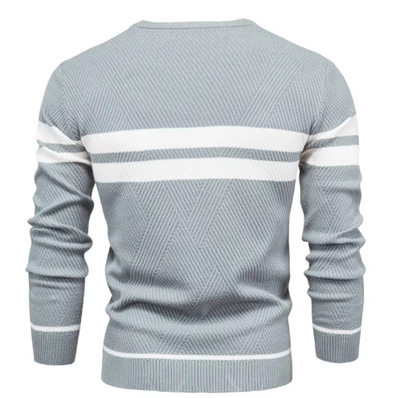 Wilson | Stylish Men's Pullover with Herringbone Pattern | Last Day 80% Off!