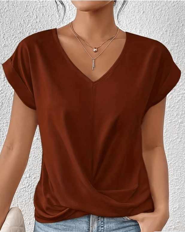 Maray | Perfect V-neck Top | Last Day 80% Discount!