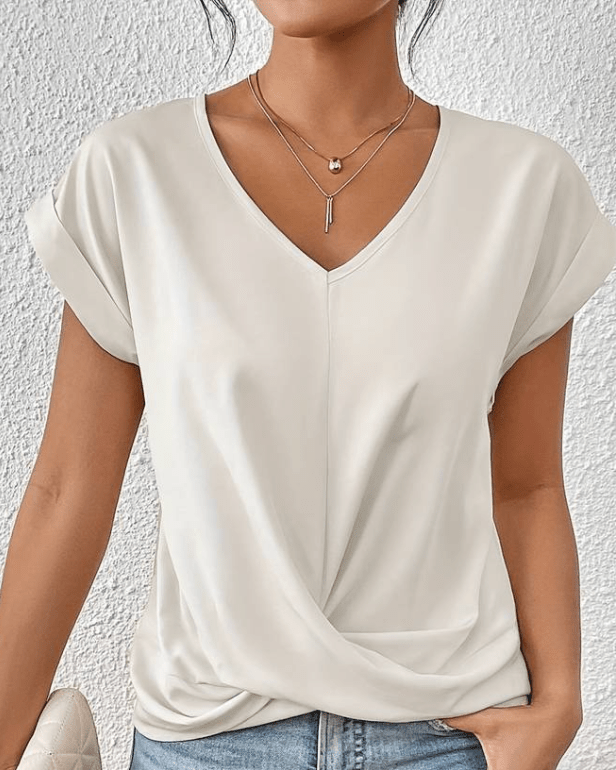 Maray | Perfect V-neck Top | Last Day 80% Discount!