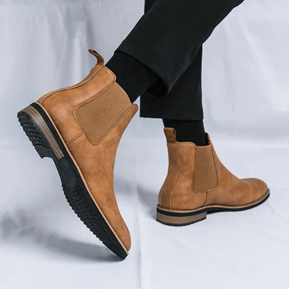 Kayden™ Leather Chelsea Boots — Sleek Design & All-Day Comfort