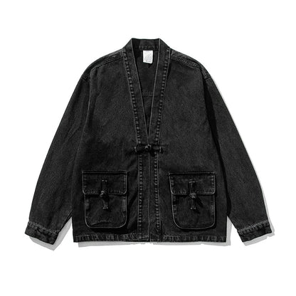 Vintage Wash Denim Kimono | Last day 80% off!