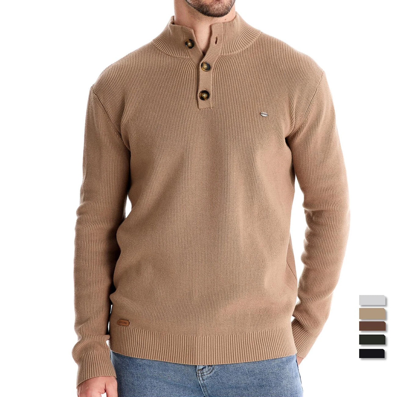 Wilson| Men's Sweater with Button Design | Last Day 80% Off!