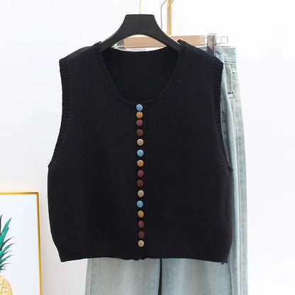 Maribel™ - Color-Button Knit Vest | Last Day 80% Off!