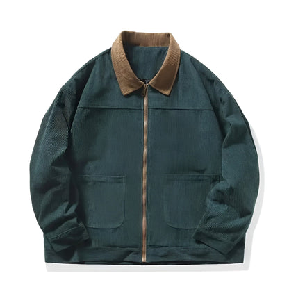 Montana Corduroy Color Block Jacket | Last day 80% off!