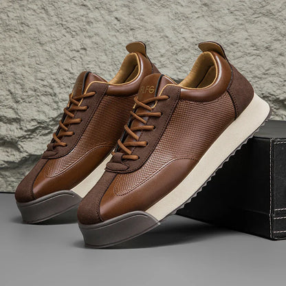 Savoni Leather Sneakers | Last Day 80% Off!