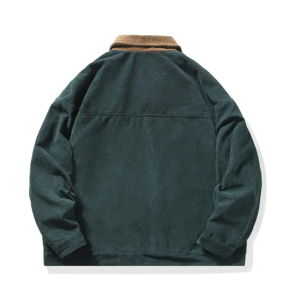 Montana Corduroy Color Block Jacket | Last day 80% off!