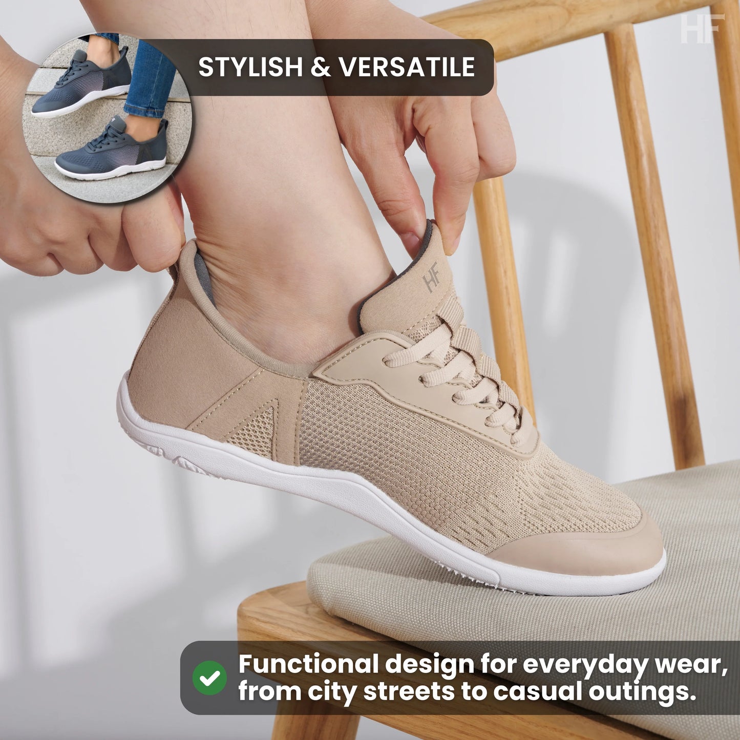 HF Stride – Hands-Free & Ergonomic Barefoot Shoes (Unisex) (Buy 1 pair, get 1 pair free)