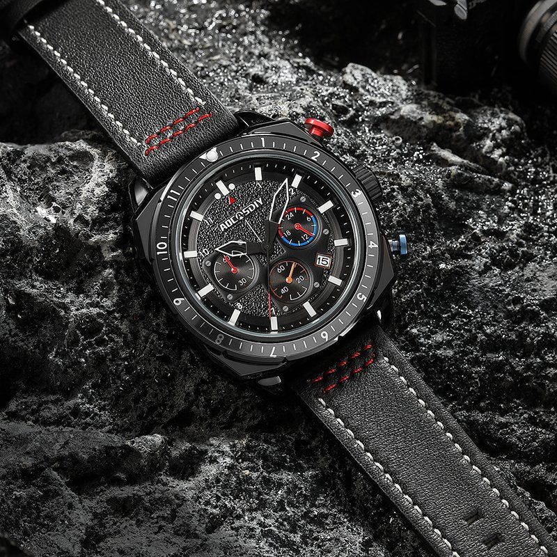 Luxury Quartz Sport Chronograph Watch™ - Wilson | Last Day 80% Off!