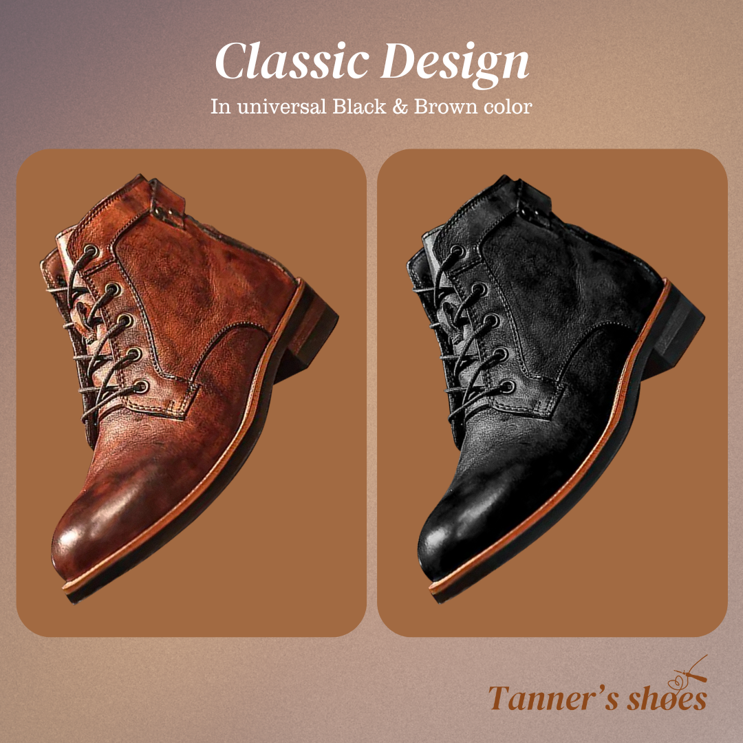 Mark | Classic retro leather boots for men | Last day 80% off!