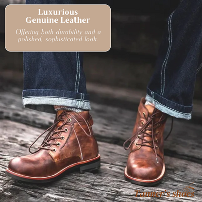 Mark | Classic retro leather boots for men | Last day 80% off!